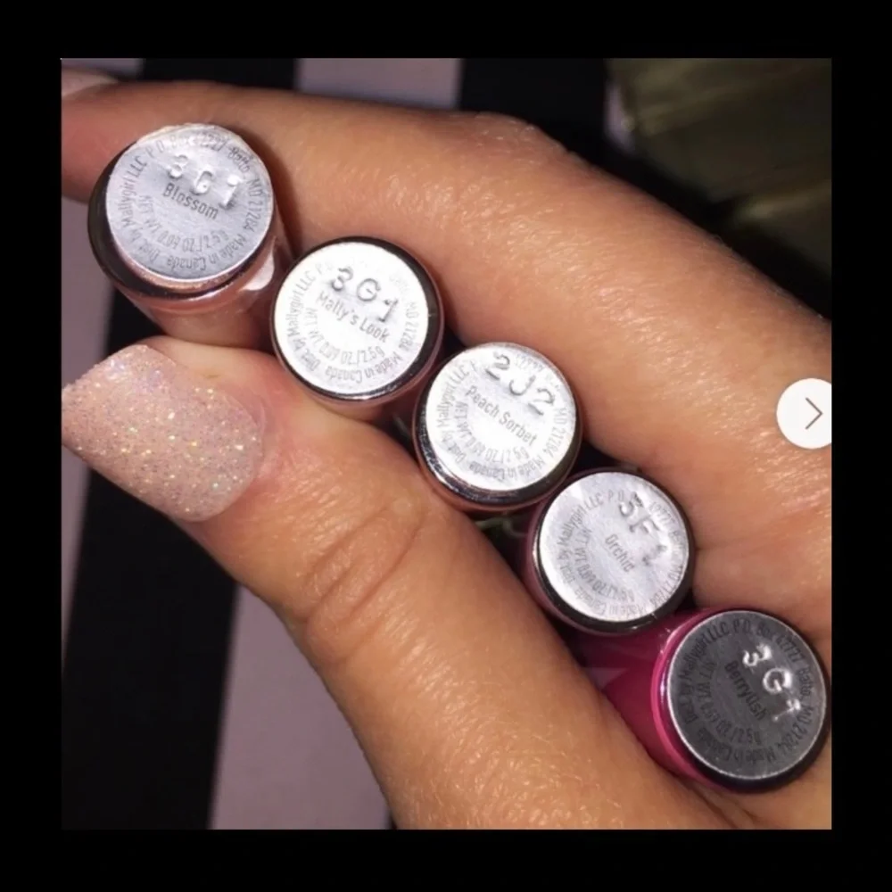 5-1 New Mally Beauty 5 piece mini lipgloss set!